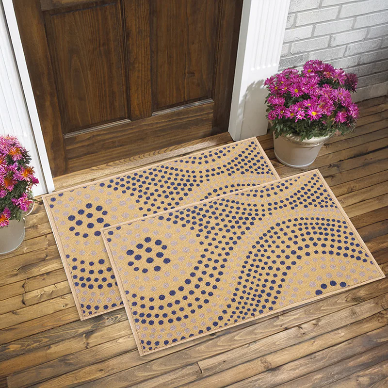 Hattori Nylon Door Mat - Set Of Two